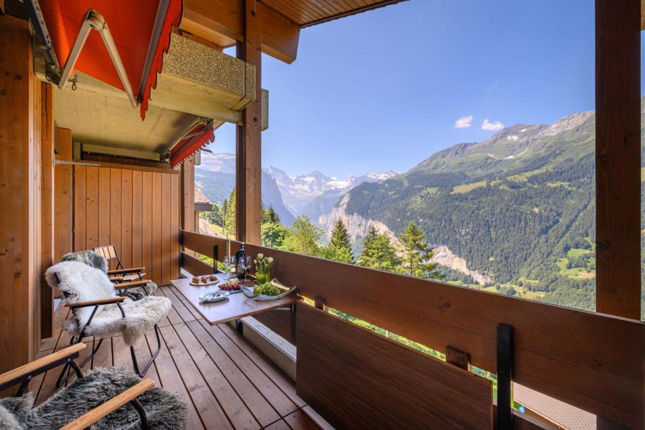 Chalet Primula Penthouse Wengen Ngoại thất bức ảnh