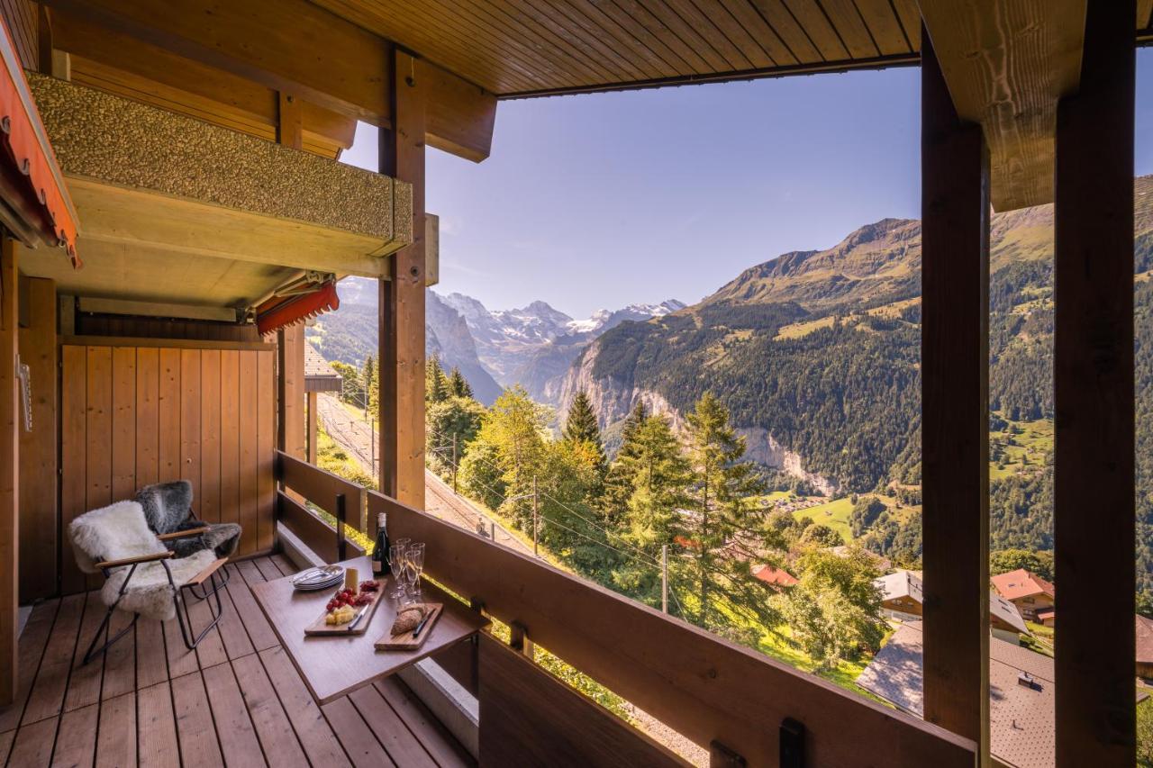 Chalet Primula Penthouse Wengen Ngoại thất bức ảnh